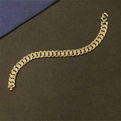 Vaibhav Jewellers 22K Plain Gold Gents Bracelet 65VH5857