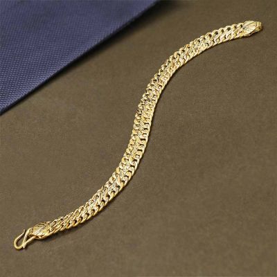 Vaibhav Jewellers 22K Plain Gold Hollow Bracelet 65VH5924