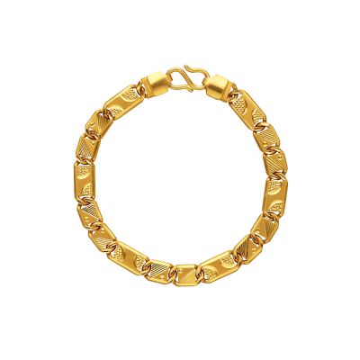 22Kt Plain Gold Zents Nawabi Bracelet 65VH9456