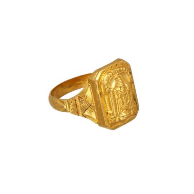 22K Plain Gold Lord Balaji Ring 93VC123