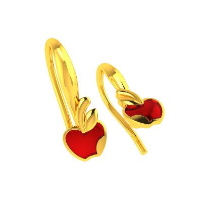 18KT Yellow Gold Kids Stud Earrings VKE-953