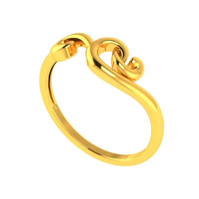 22K Henna Highlight Gold Ring