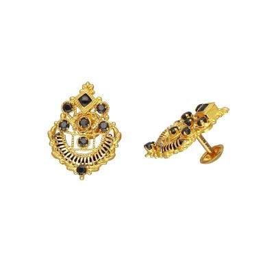 73VH3502 | Vaibhav Jewellers 22K Semi Precious Gold Studs 73VH3502