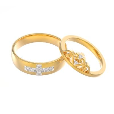 148G9579-148G9602 | 18K Diamond Fancy Couple Rings 148G9579-148G9602