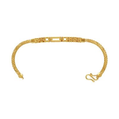 67VA9680 | 22Kt Plain Gold Mumbai Baby Bracelet 67VA9680