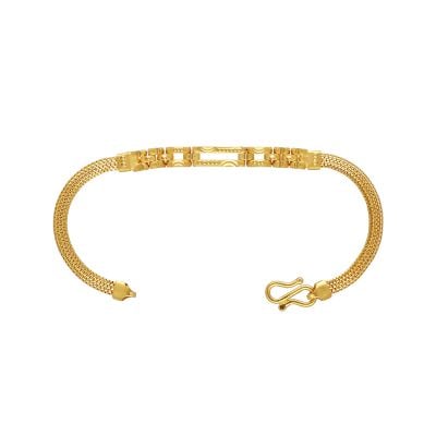 67VA9686 | 22Kt Plain Gold Baby Chain Bracelet 67VA9686