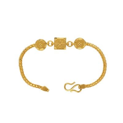 67VA9717 | 22Kt Plain Gold Kids Designer Bracelet 67VA9717