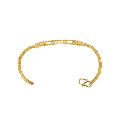 67VA9745 | 22Kt Plain Gold Baby Chain Bracelet 67VA9745
