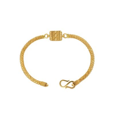 67VA9775 | 22Kt Plain Gold Baby Chain Bracelet 67VA9775