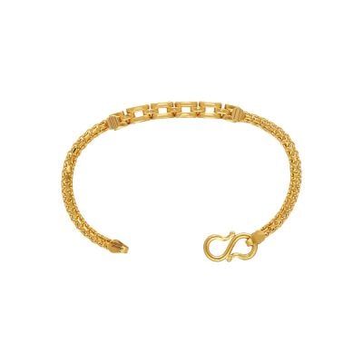 67VA9863 | 22Kt Plain Gold Mumbai Baby Bracelet 67VA9863