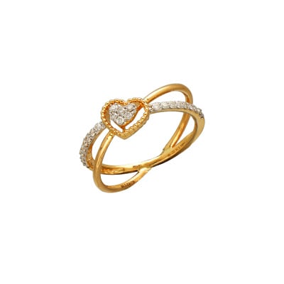148VU4972 | 18Kt Diamond Heart Design Fancy Ladies Ring 148VU4972