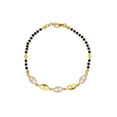 71VA9255 | 22K Gold Eye Designer Ladies Chain Bracelet 71VA9255