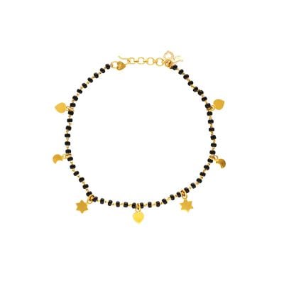 71VA9271 | 22K Gold Moon Star Ladies Bracelet 71VA9271