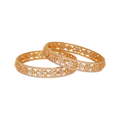 Buy Jewellery Khazana Gold Platted Bangles for Women | Kankan | 1gm at  Amazon.in