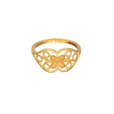 Plain Gold Peacock Design Gold Ring | SEHGAL GOLD ORNAMENTS PVT. LTD.