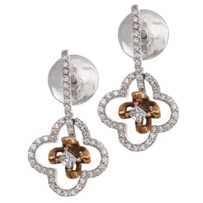 155B763 | Dazzling Whitegold Diamond Earrings