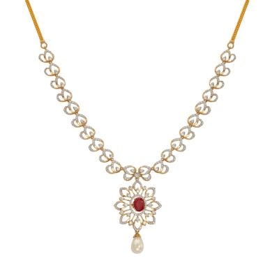 Buy Diamond Necklaces Online | Latest Diamond Neckwear Designs at Best ...