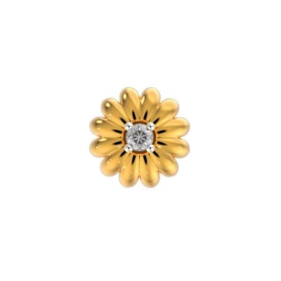 611A13 | 14Kt Blossom Diamond Pin For Watch 611A13