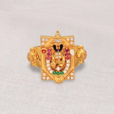 Lord Tirupati balaji gold ring | Balaji venkateshwar swami ring | national  Emblem of india gold ring - YouTube
