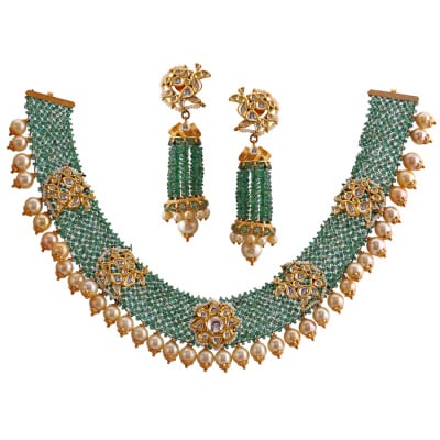 451VG611 | Nawabi Pearl Delight Gold Necklace