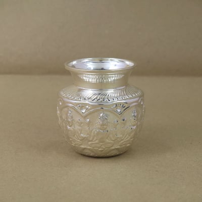 40 Grams Pure Silver Pot Cups - With Fancy Legs (Set Of 2) - Embossed  Indian Design And Mirror Finished at Rs 3843.00/piece, KR Market, Bengaluru