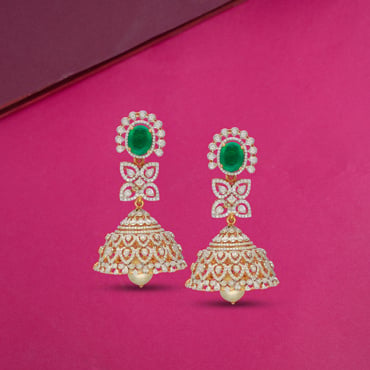 Traditional Wear Gold Plated Alloy Jhumka Bali Earrings in Hyderabad at  best price by Paras Nx - Justdial