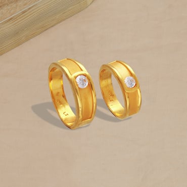 Alloy silver,gold Star Couple Ring Set at Rs 40/piece in Noida | ID:  23873538562