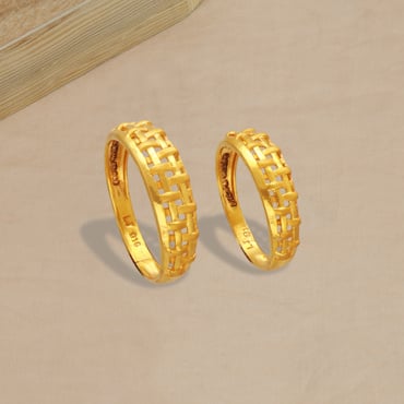 22kt unique couple engagement gold rings 97vm9358 97vm9377 97vm9358