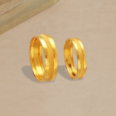Designer Platinum & Rose Gold Fusion Couple Rings JL PT 645