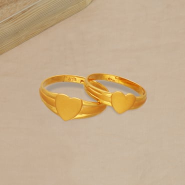 Golden Superstar Couple Rings – GIVA Jewellery