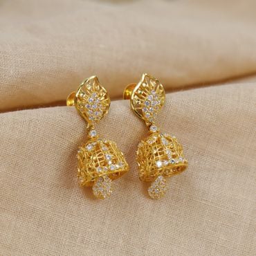 Buy Gold Jhumka Earrings For Ladies And Girls Online – Gehna Shop-sgquangbinhtourist.com.vn