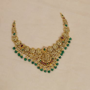 Simple Gold Bridal Neckalce | Art of Gold Jewellery, Coimbatore