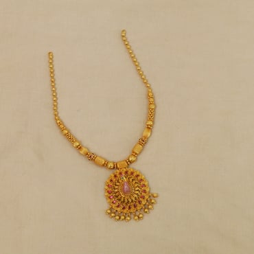 Ornate Antique 1800s Necklace Earrings Set 14k Gold Floral Enamel 16