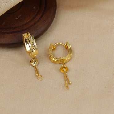 Xf800 Genuine 18k Au750 Gold Stud Earrings Simple Plum Blossom Design For  Women Tassel Earrings Fine Jewelry 2020 E527 - Stud Earrings - AliExpress