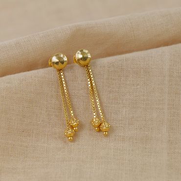 Traditional Design Gold Earring | Exquisite Ruby Stone Design Earring | New  Fancy Design Earring