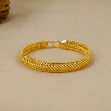 vimlesh 24k Gold Plated Party Wear Lotus Bracelet For Men Boy Gold-plated  Plated Copper BRACELET