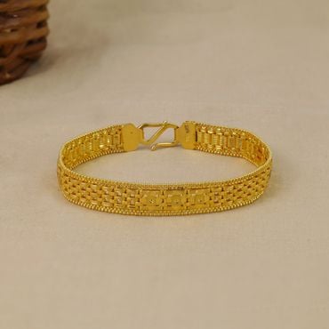 Men's Golden Cuff Bracelet with Leather Rope - Eros Golden | Caligio –  CALIGIO