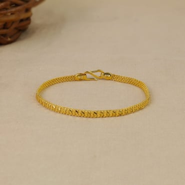 THE IMITATION Gold Cuff Bracelet for Men. Gold Plated Braided Bracelet for  Men. Mens Bracelet in