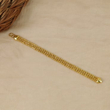 22kt exclusive gold choco bracelet for men 65vi4001 65vi4001