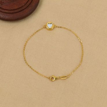 Pera 585 Gold Color Cubic Zirconia Romantic Love Heart Link Chain Bracelets  Bangle For Women Fashion Jewelry Accessories B185 - Bracelets - AliExpress