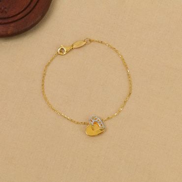 Buy Lovely Diamond Look Rose Gold Stone Bracelet for Ladies