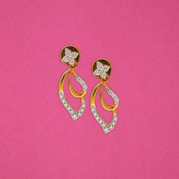 Rency Dual Flower Uncut Diamond Earrings – The Alchemy Studio