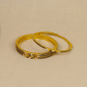 6 Gram ONWARDS SARAVANA ELITE lightweight bangles collections, wedding set  bangles designs - YouTube