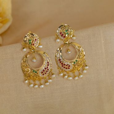 Amazon.com: Women's Bohemian Filigree Chandelier Hollow Lace Pattern  Statement Wedding Dangle Earrings in Gold Color (C): Clothing, Shoes &  Jewelry