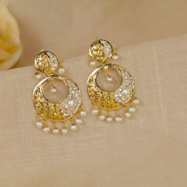 Gold earrings design weight 6g 