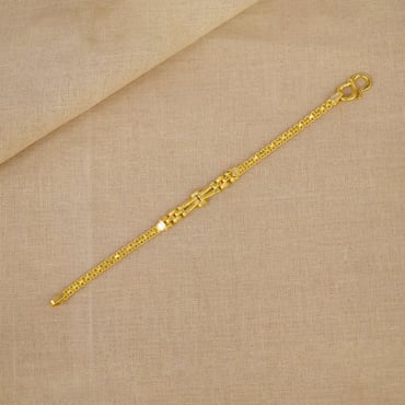 Baby Teddy Bear ID Name Tag Bracelet in 14k Yellow Gold Italian Design –  Elie's Fine Jewelry