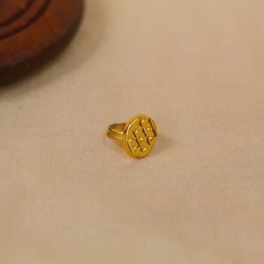 Superb Antique 22ct Yellow Gold British Raj Era Elephant Hair Ring