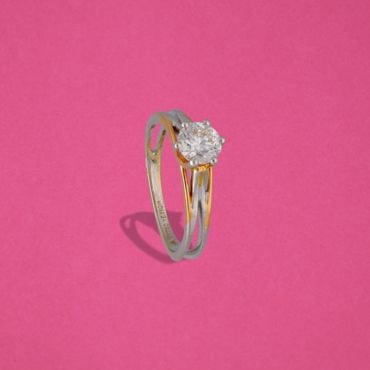 Women's Engagement Ring 1.50Ct Round Lab-Created Diamond 14k Yellow Gold  Plated | eBay