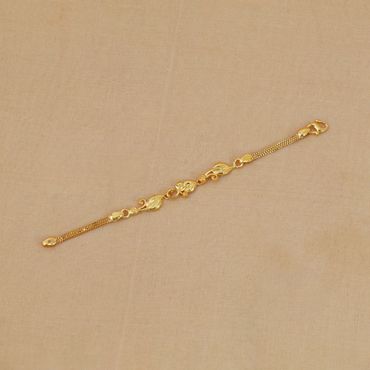 22kt delicate petal gold bracelet for kids 195vg1637 195vg1637