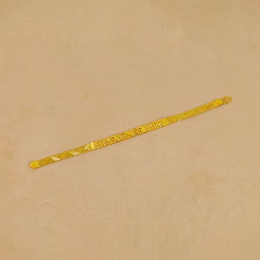 Vintage 22 Karat Gold Pattern Bangle Bracelet